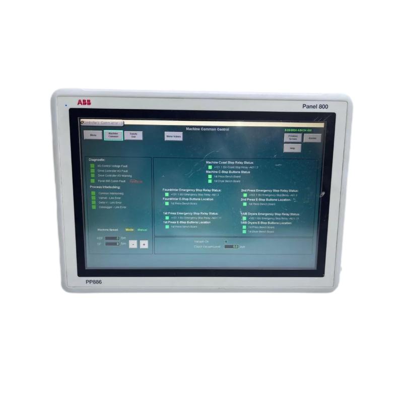ABB PP886 3BSE092980R1 | Touch Panel Quality Assurance