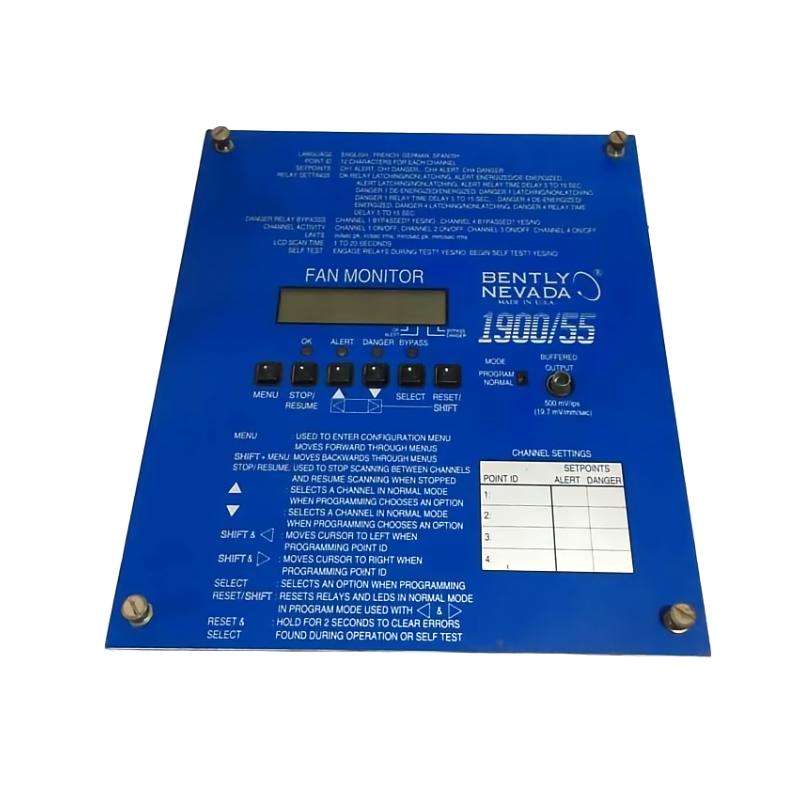 Bently Nevada 1900/55-01-02-01-01 | Fan Monitor Brand new and original
