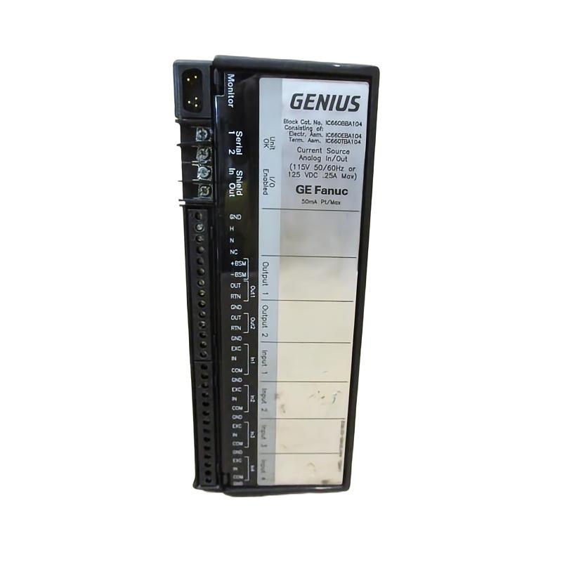 GE IC660BBA104 Current Source Analog I/O Block