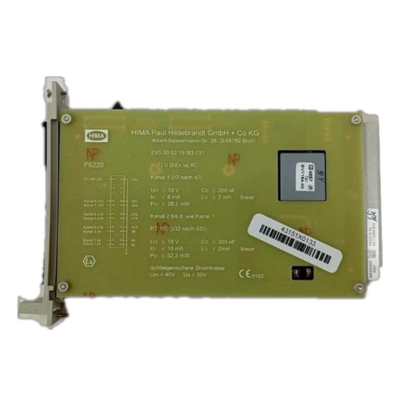 Hima F6220 Thermocouple Input Safety Process Module