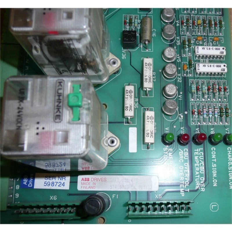 ABB SAFT 136 CTS 57418028 CTU Overload Control Board