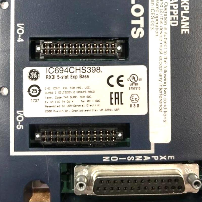GE IC694CHS398 5-Slot Expansion Base
