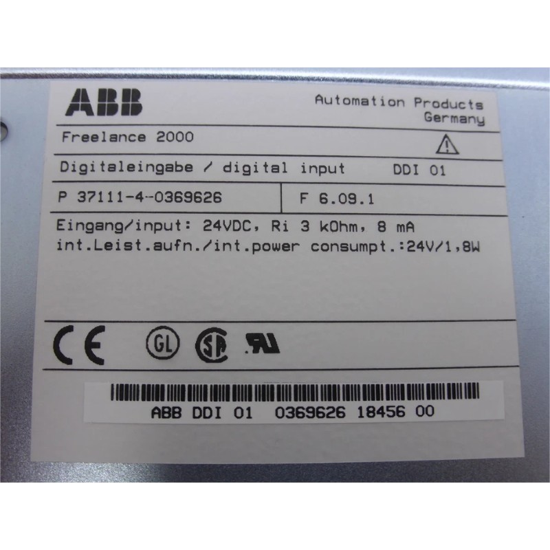ABB DDI 01 P37111-4-0369626 Numeric Input Module