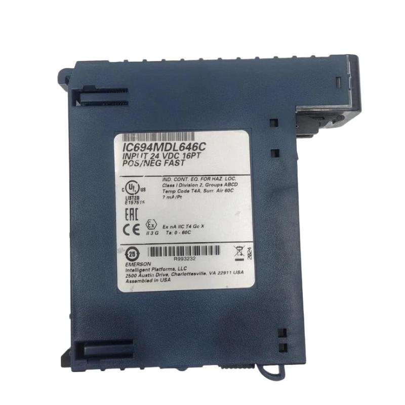 GE IC694MDL646C 24 VDC 16-Point Positive/Negative Logic Input Module