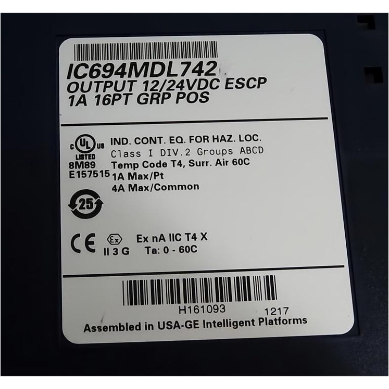 GE IC694MDL742 Voltage Output Module