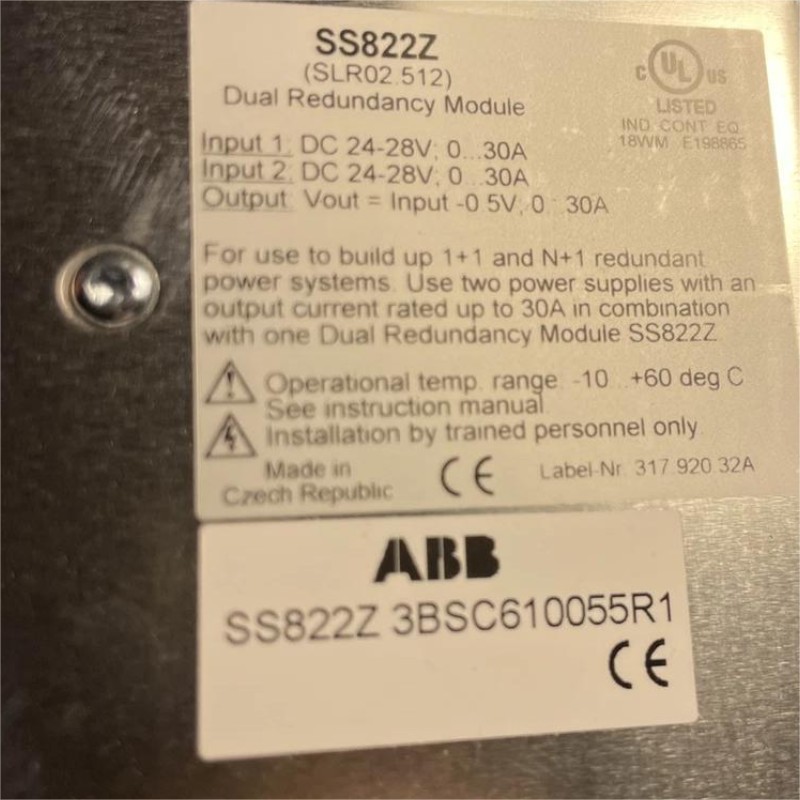 ABB SS822Z 3BSC610055R1 Power Voting Unit (Power Supply)