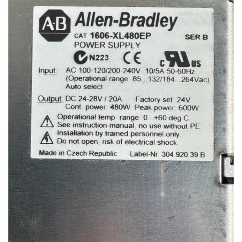Allen Bradley 1606-XL480EP Power Supply