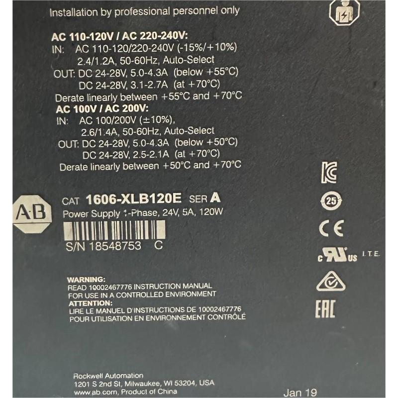 Allen Bradley 1606-XLB120E/A Power Supply