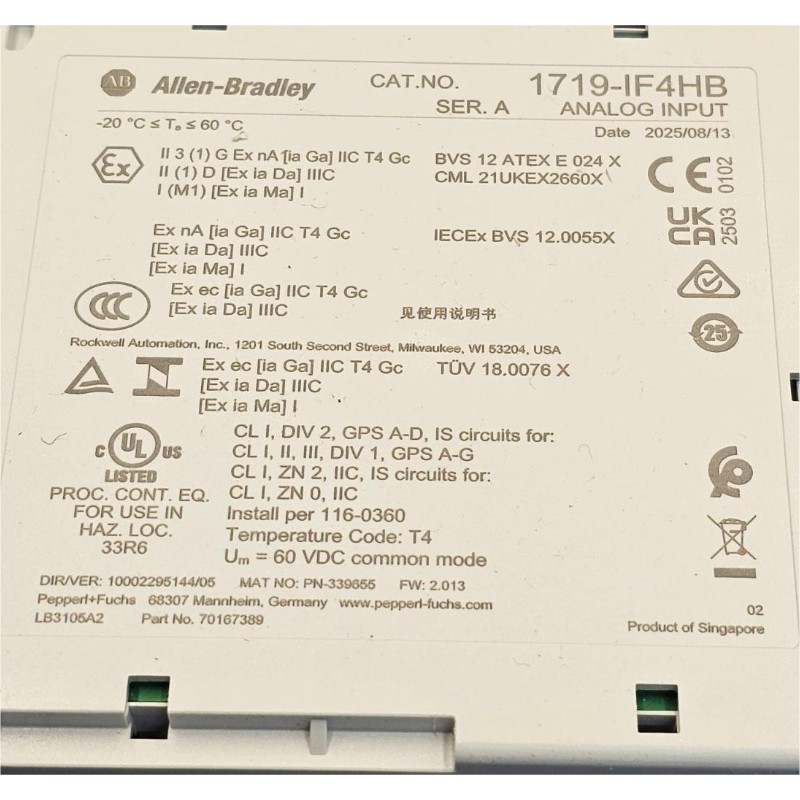 Allen Bradley 1719-IF4HB Analog Input Module