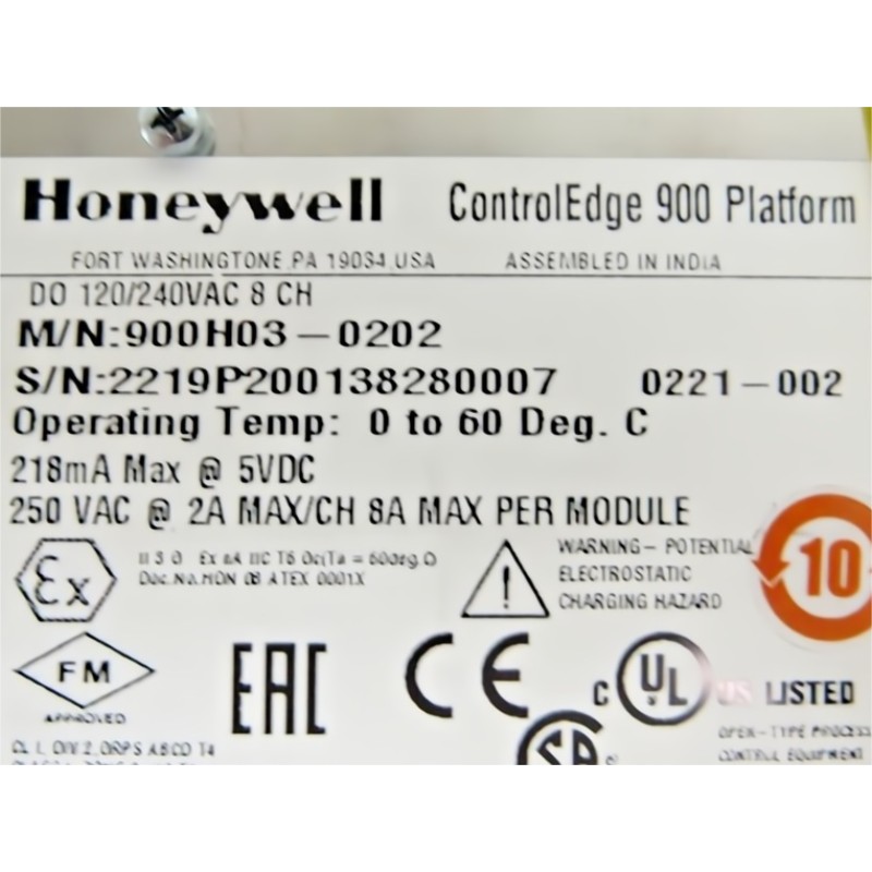Honeywell 900H03-0202 HC900 Digital Output Module - AC Type