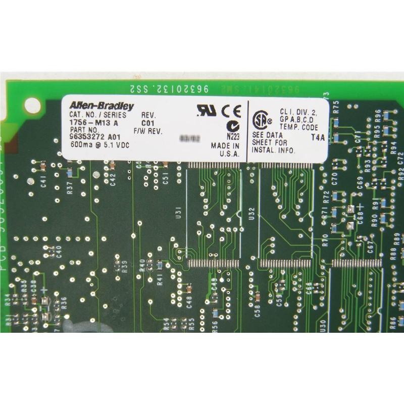 Allen Bradley 1756-M13 ControlLogix Logix5555 Extended Memory Module