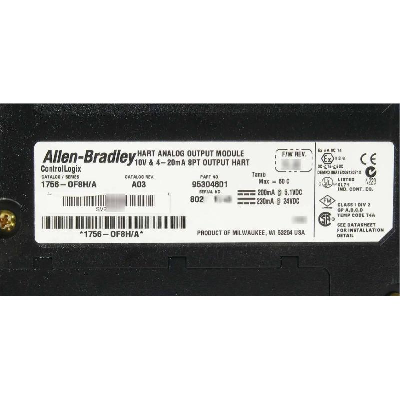 Allen Bradley 1756-OF8H ControlLogix HART Analog Output Module