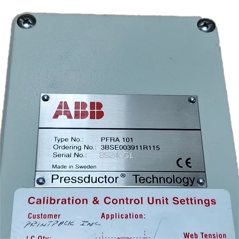 ABB PFRA101 3BSE003911R115 Sensor Accessories Press System