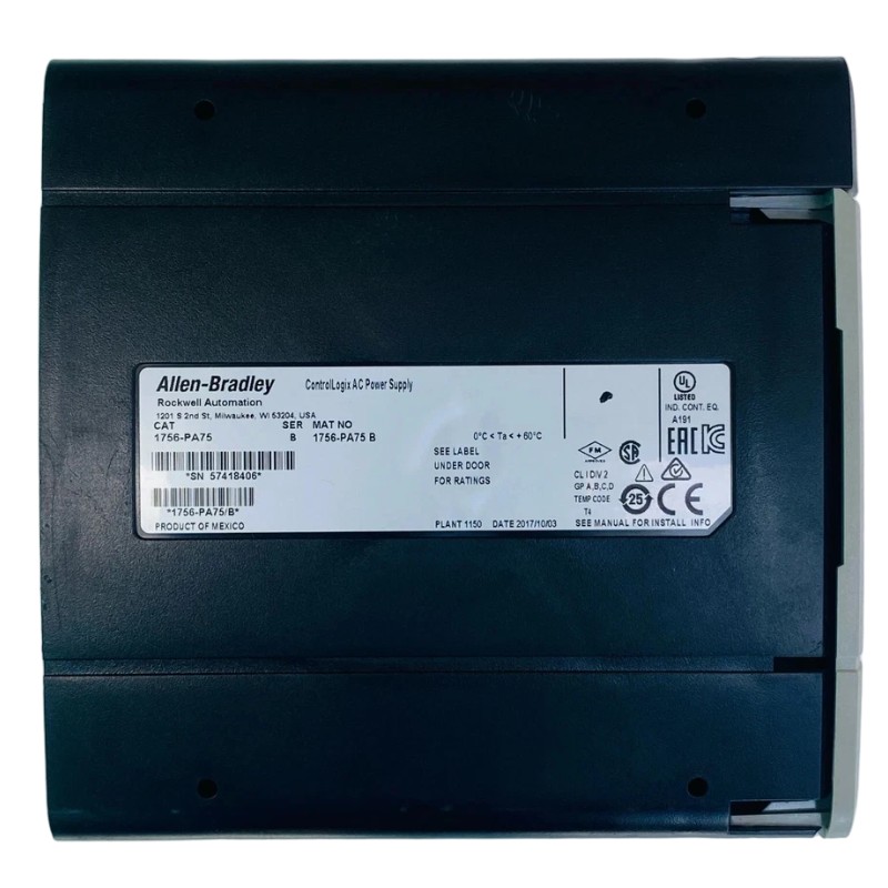 Allen Bradley 1756-PA75 ControlLogix AC Power Supply