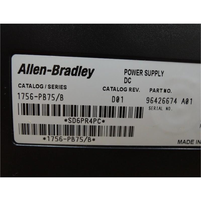 Allen Bradley 1756-PB75 ControlLogix DC Power Supply