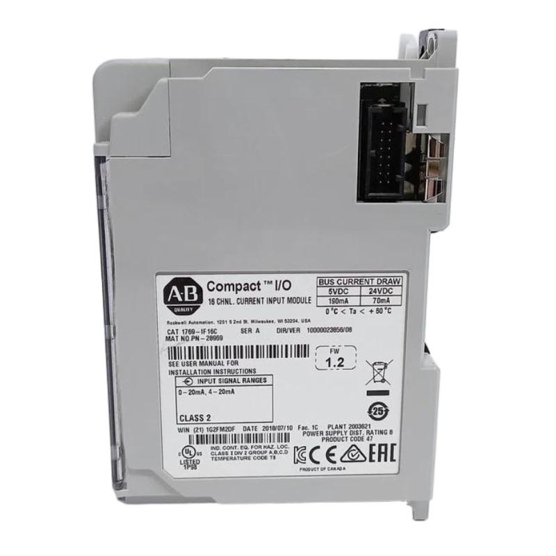 Allen Bradley 1769-IF16C CompactLogix Compact High-Density Analog Current Input Module