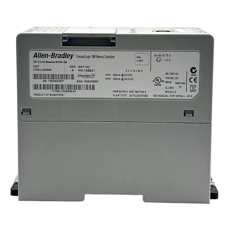 Allen Bradley 1769-L30ERM CompactLogix 5370 L3 EtherNet/IP Controller