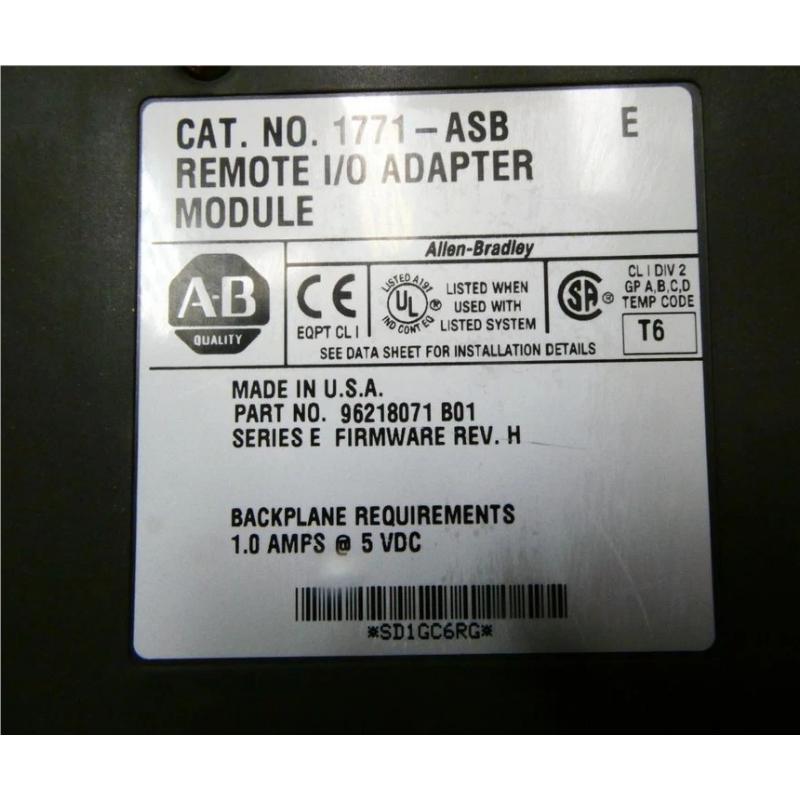 Allen Bradley 1771-ASB Remote I/O Adapter Module