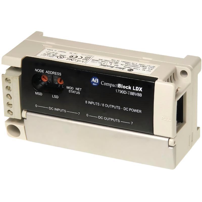 Allen Bradley 1790D-T8BV8B CompactBlock LDX I/O Base Module