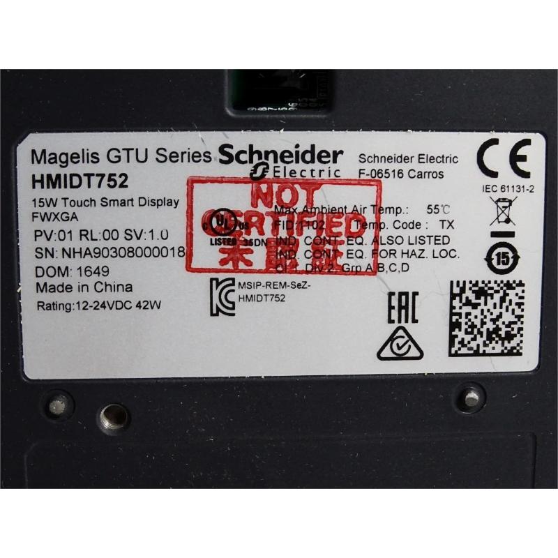 Schneider HMIDT752 High-Resolution Multi-Touch Screen