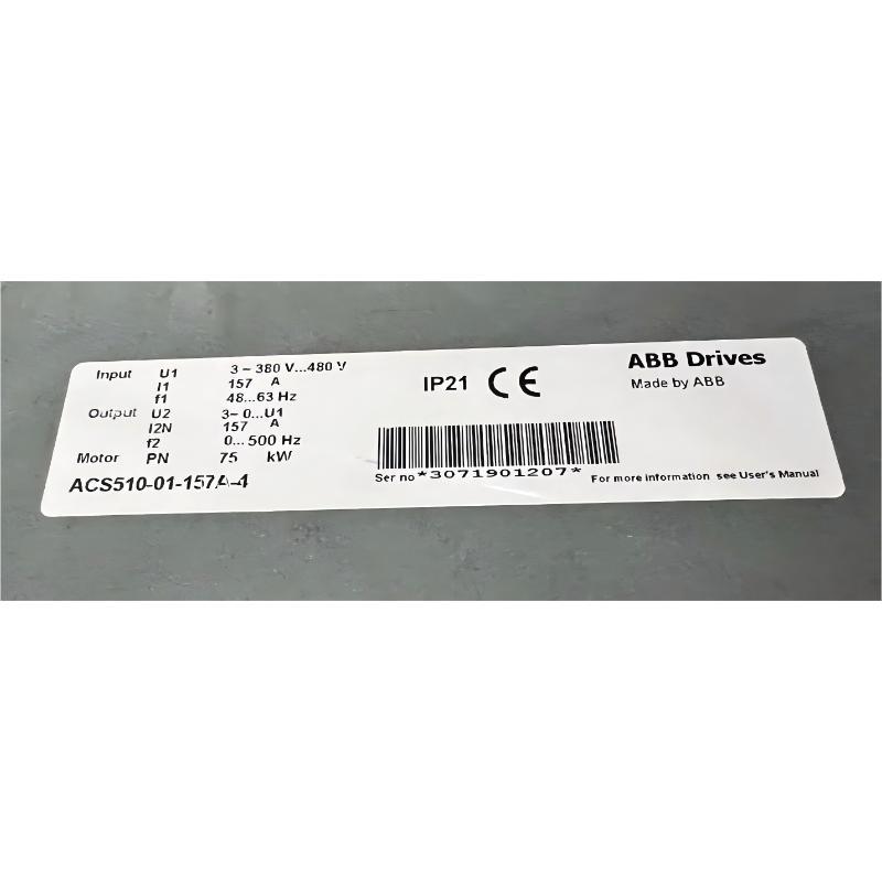 ABB ACS510-01-157A-4 3ABD00015756-D Frequency Converter