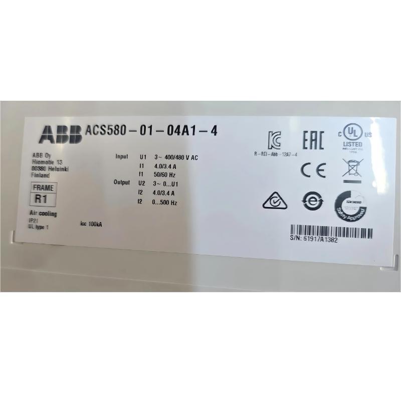 ABB ACS580-01-04A1-4 3AXD50000038939 Frequency Converter