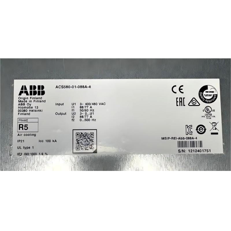 ABB ACS580-01-088A-4 3ABD00045435-D Variable Frequency Drive (VFD)