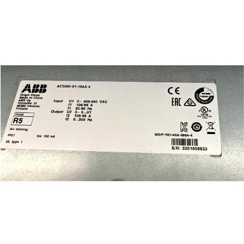 ABB ACS580-01-106A-4 3ABD00045436-D Variable Frequency Drive (VFD)