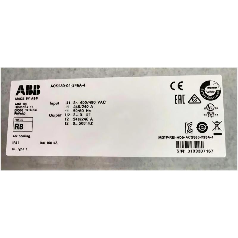 ABB ACS580-01-246A-4 3AUA0000080507 Frequency Converter