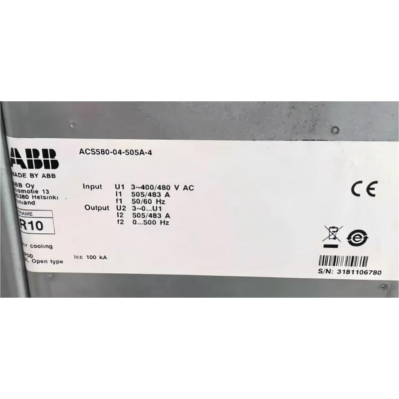 ABB ACS580-04-505A-4 3AUA0000170509 Frequency Converter
