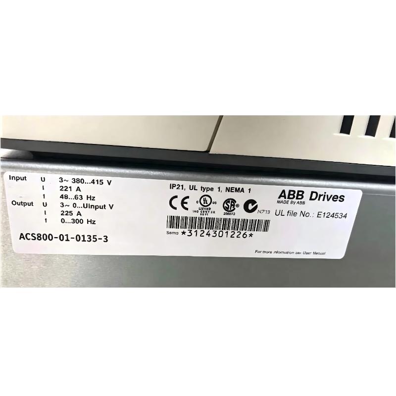 ABB ACS800-01-0135-3 3AUA0000015036 Frequency Converter