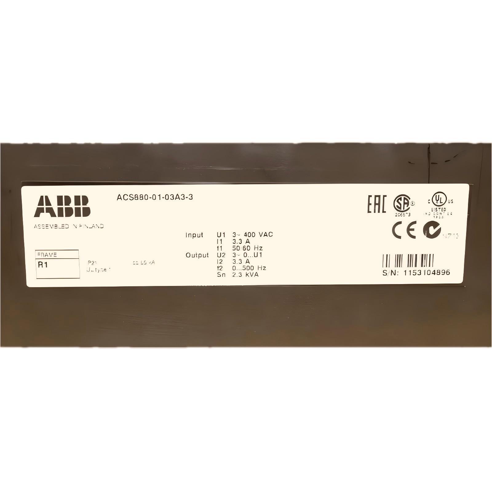 ABB ACS880-01-03A3-3 3AUA0000107975 Frequency Converter