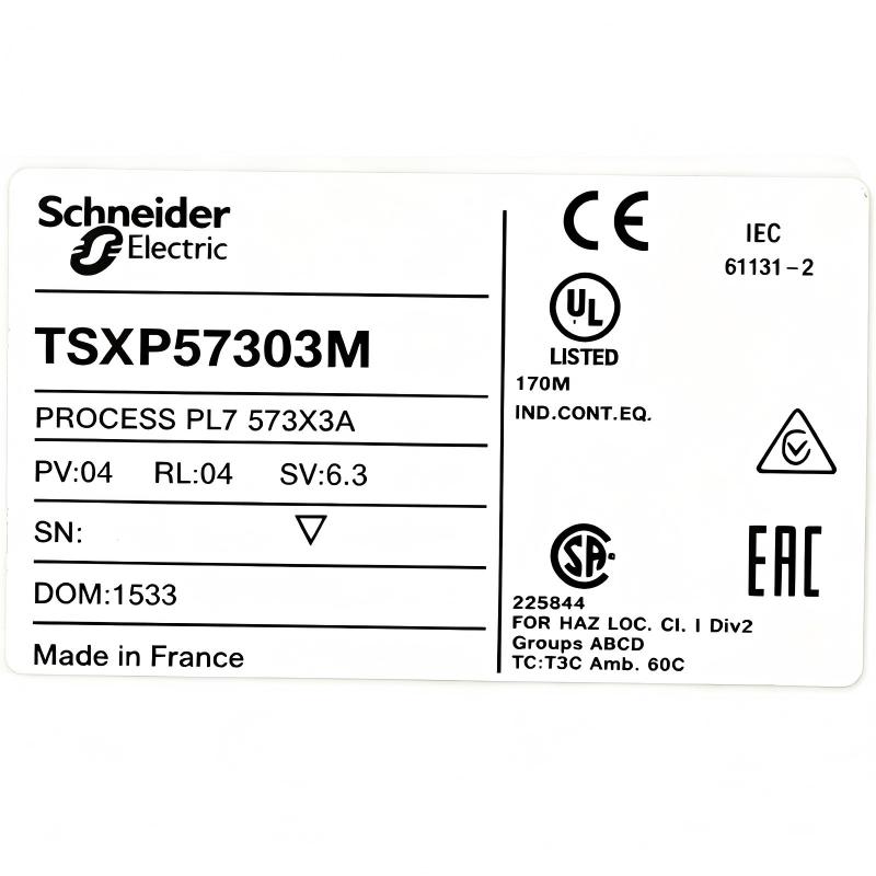 Schneider TSXP57303M Dual-Format PL7 Processor