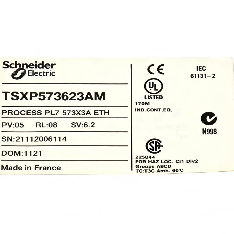 Schneider TSXP573623AM Dual-Format PL7 Processor