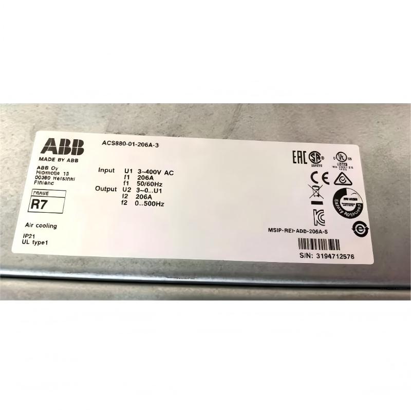 ABB ACS880-01-206A-3 3AUA0000108028 Frequency Converter