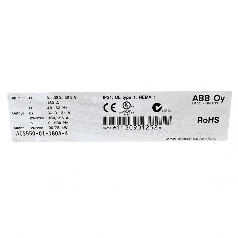 ABB ACS550-01-180A-4 3ABD64726838 Frequency Converter
