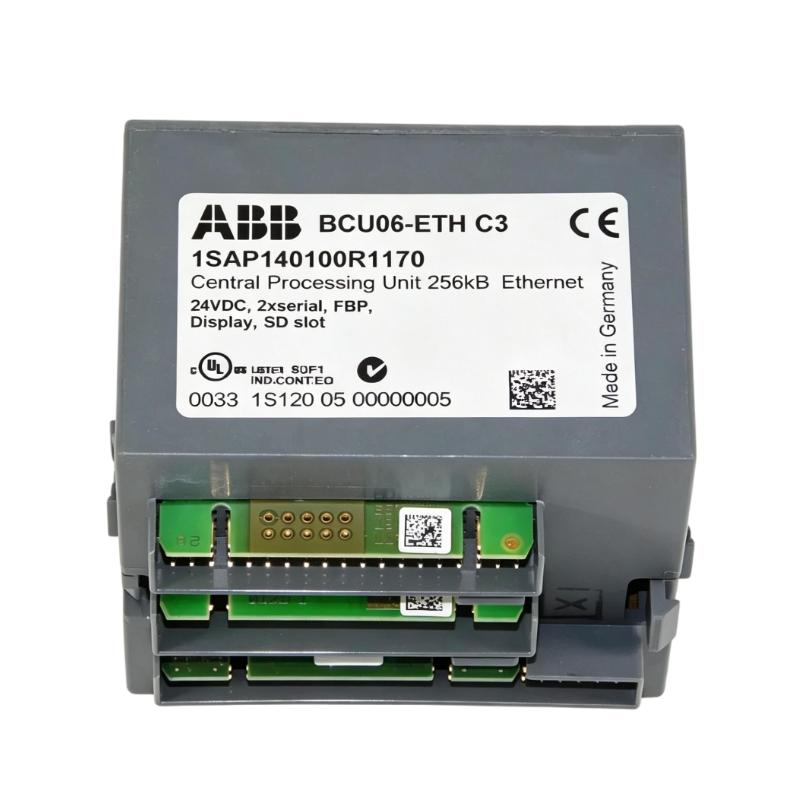 ABB BCU06-ETH C3 1SAP140100R1170 Central Processing Unit Module