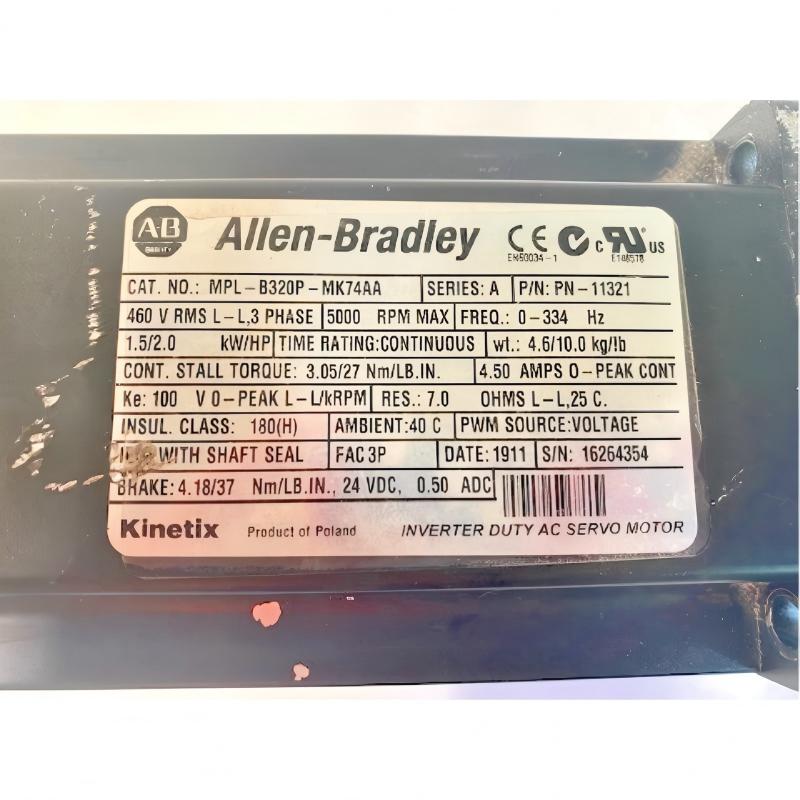 Allen Bradley MPL-B320P-MK74AA Servo Motor