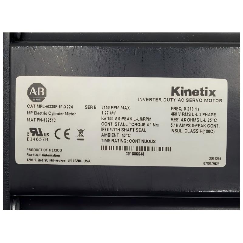 Allen Bradley MPL-B330F-M-X224 Servo Motor