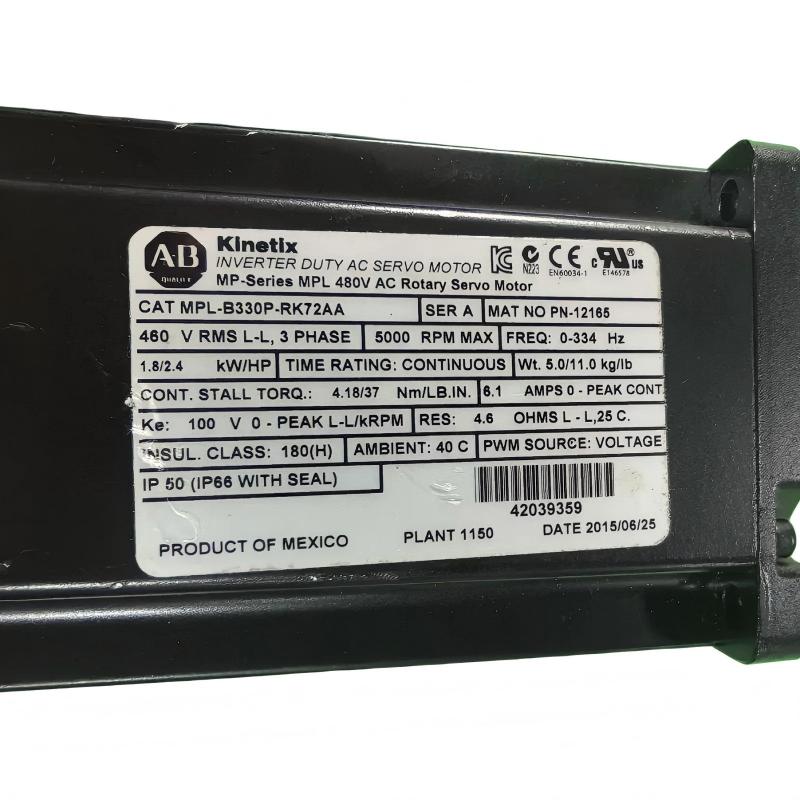 Allen Bradley MPL-B330P-RK72AA Servo Motor