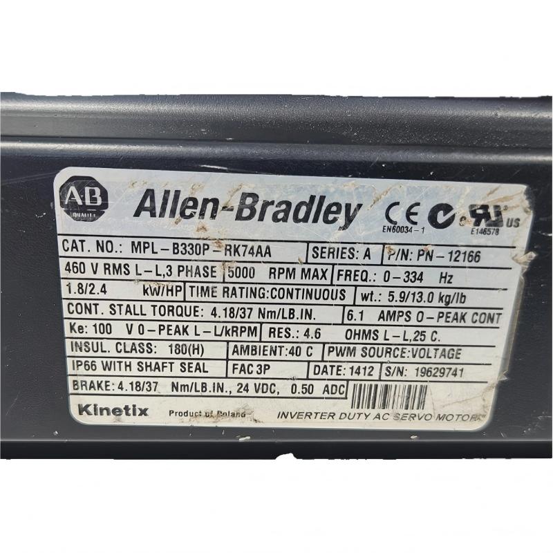 Allen Bradley MPL-B330P-RK74AA Servo Motor