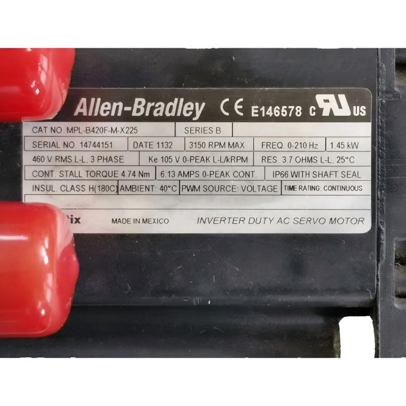 Allen Bradley MPL-B420F-M-X225 Servo Motor