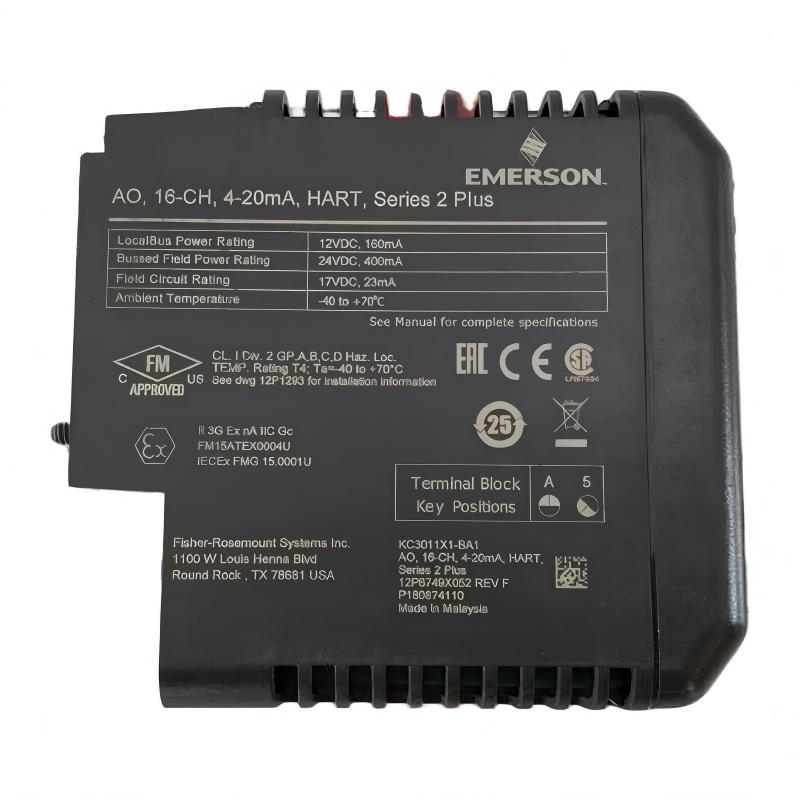 Emerson KC3011X1-BA1 Analog Output Module