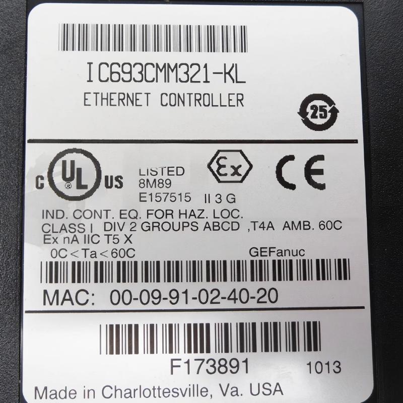 GE IC693CMM321-KL Ethernet Interface Module