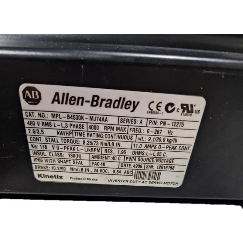 Allen Bradley MPL-B4530K-MJ74AA Servo Motor