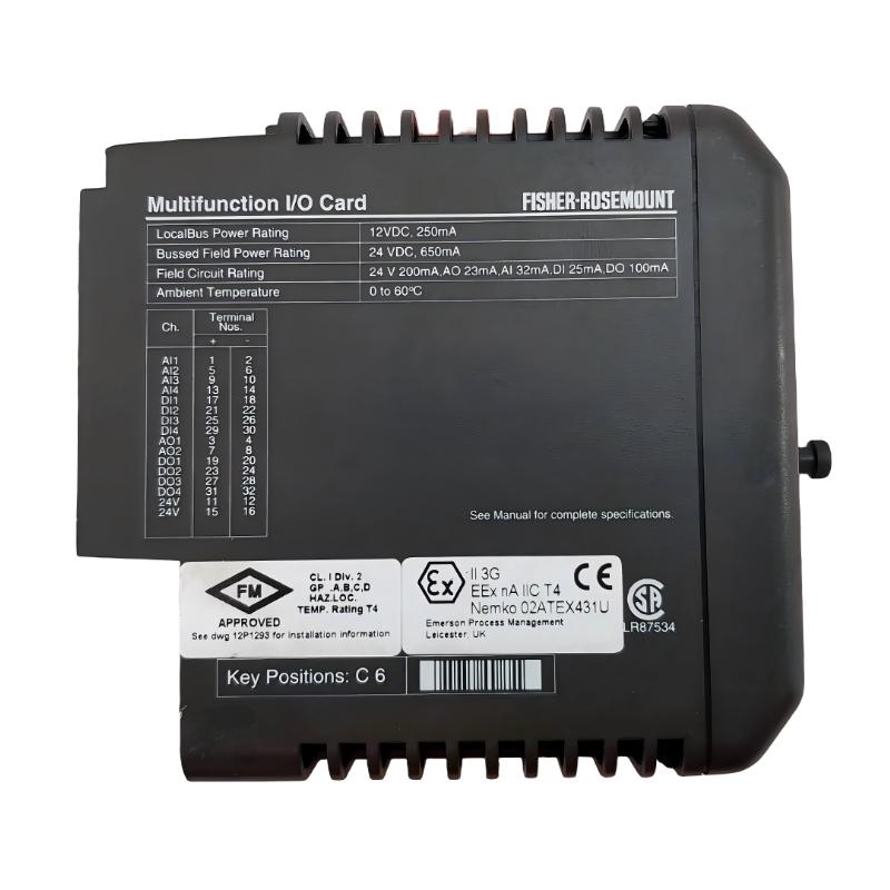 Emerson KJ3006X1-BA1 Multifunction I/O Card