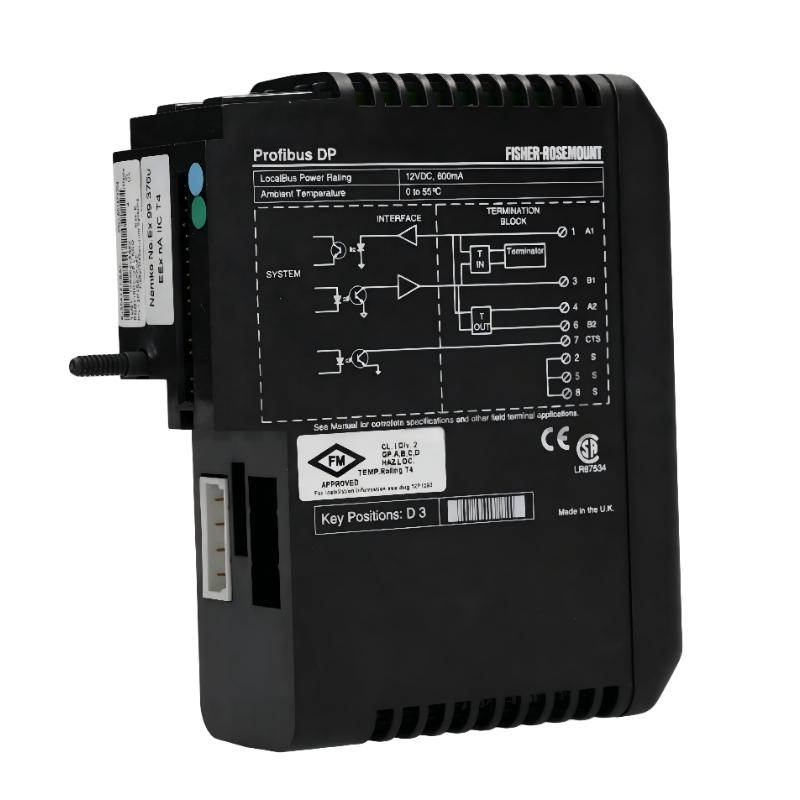 Emerson KJ3007X1-BA1 PROFIBUS DP Interface Card
