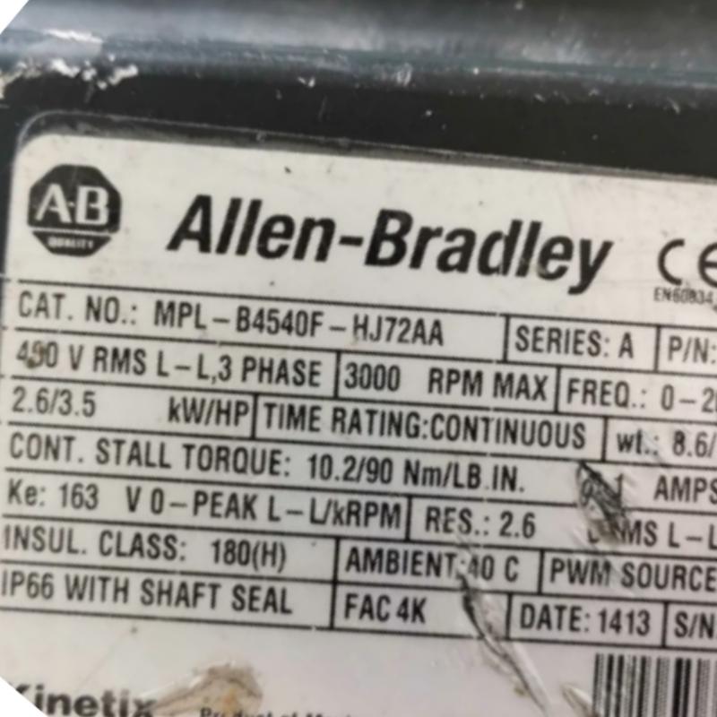 Allen Bradley MPL-B4540F-HJ72AA Servo Motor