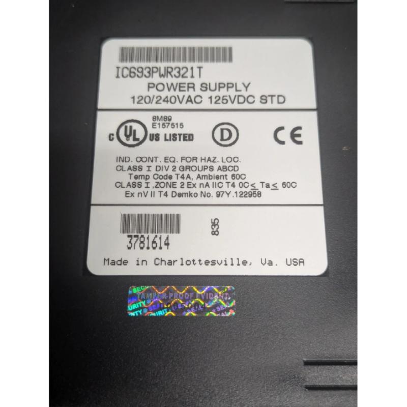 GE IC693PWR321T Power Supply