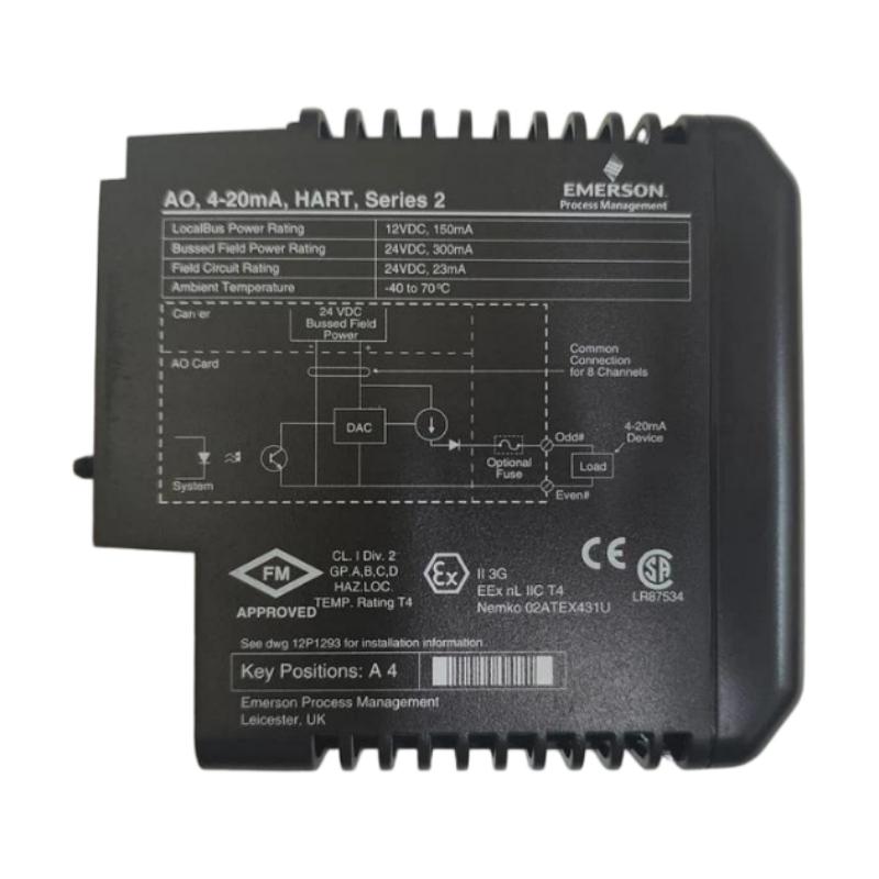Emerson KJ3221X1-BA1 12P2531X102 Analog Output Module